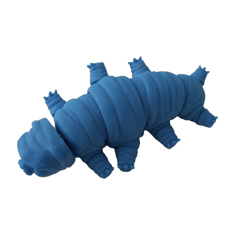 3D Station 3D Printed Worm - Blue  - مجسم ثلاثي الأبعاد